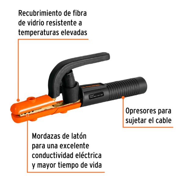 Pinza porta electrodo de 300 A Truper - Imagen 2