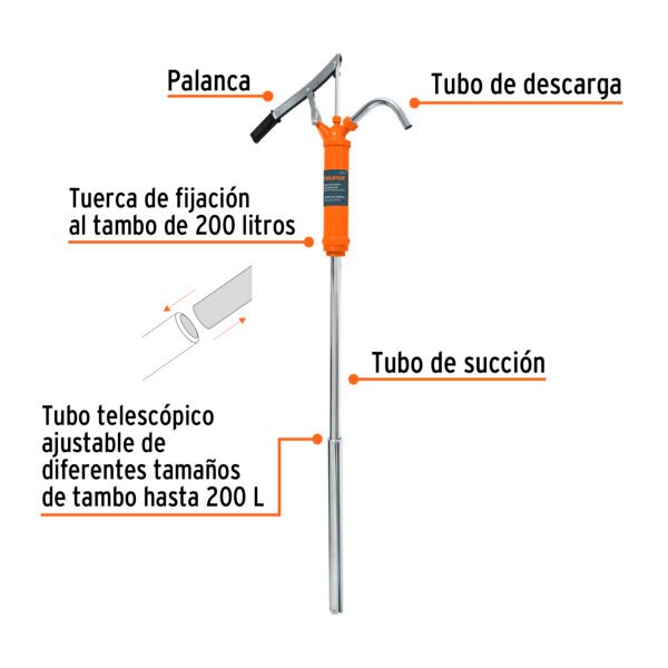 Bomba Manual de Extracción Truper 31 L - Imagen 2